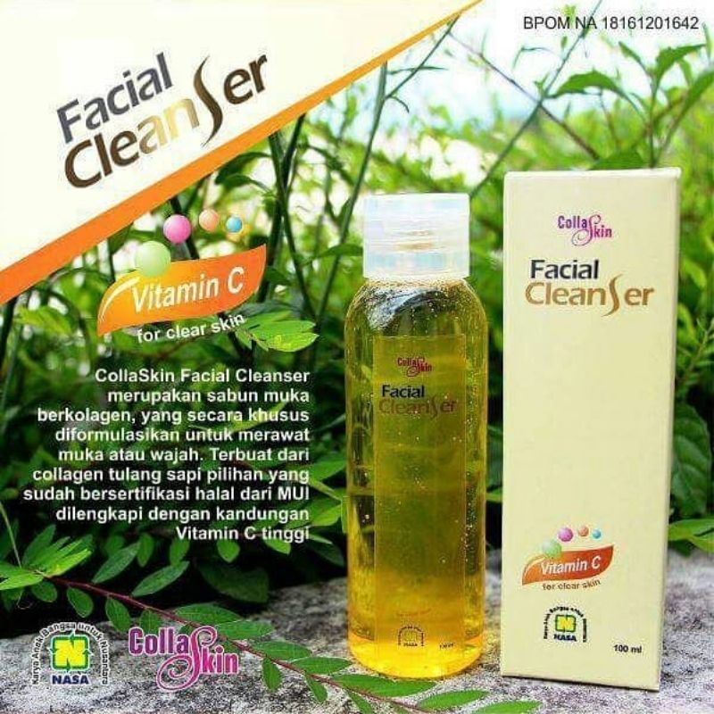 Jual Sabun Gel Collagen Facial Cleanser Nasa Cofc Nasa Shopee Indonesia