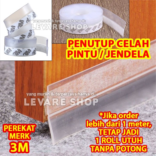 Jual Door Seal Strip Penutup Celah Lubang Bawah Pintu Jendela Penahan ...