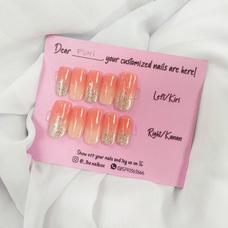 Jual THE NAILBOX Pinkish Ombre - Kuku palsu / fake nails nail art ...