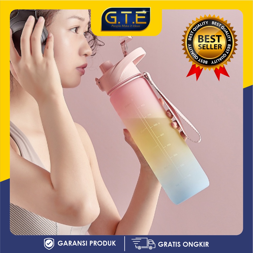 Jual GTE | Botol Minum Tumbler Olahraga Sport Unik Botol Motivasi ...