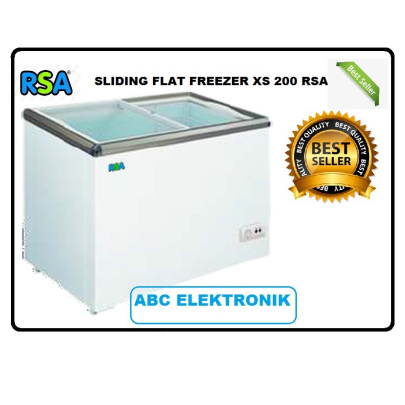 Jual SLIDING FLAT GLASS FREEZER XS 200 RSA | Shopee Indonesia