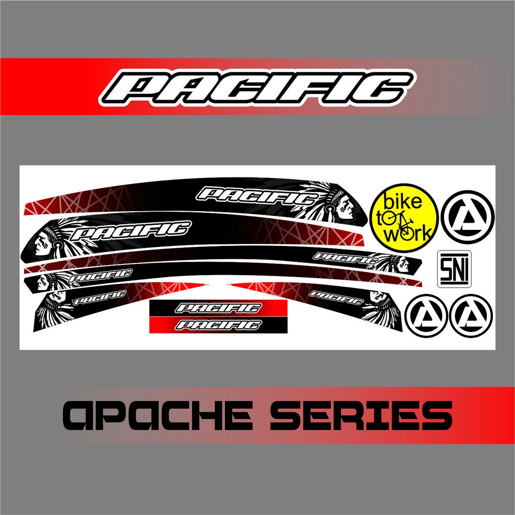 Jual STICKER SEPEDA APACH SERIES CUSTOM STICKER | Shopee Indonesia