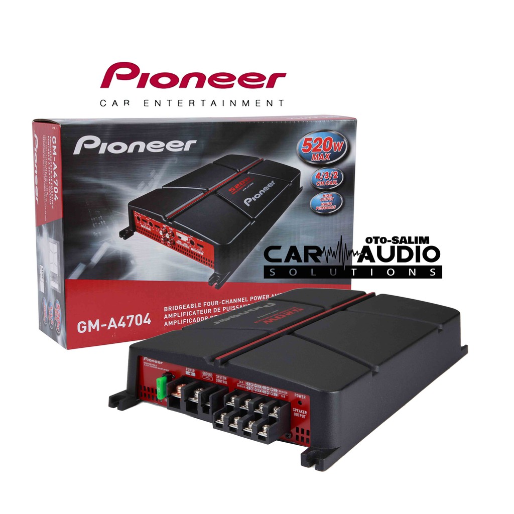 Jual Pioneer GM-A4704 Amplifier 4-Channel Mono Stereo Max Output Power ...