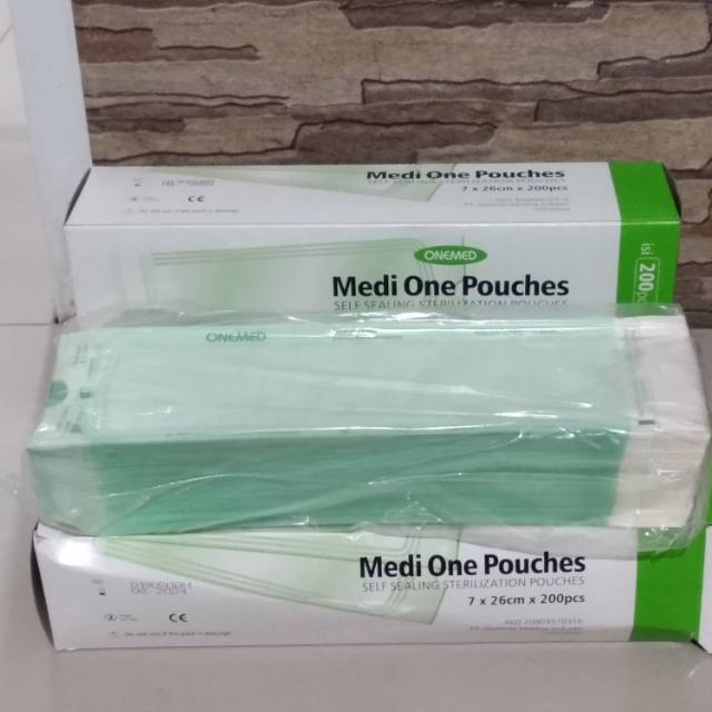 Jual Steril pouch 70 x 260 isi 200 Lembar Sterilization Pouches dental ...