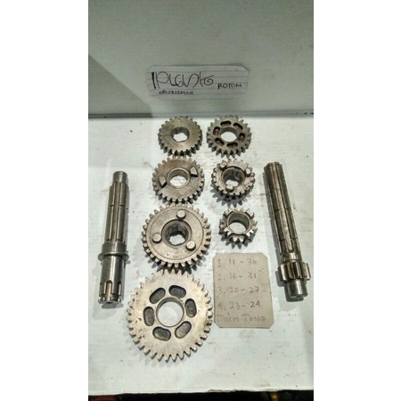 Jual gear gigi rasio mocin tossa untuk modif c70 supercup 700 astrea ...