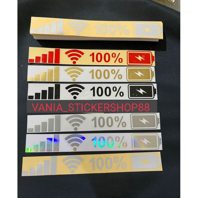 Jual Sticker viral sinyal wifi batrai sticker motor & mobil | Shopee ...