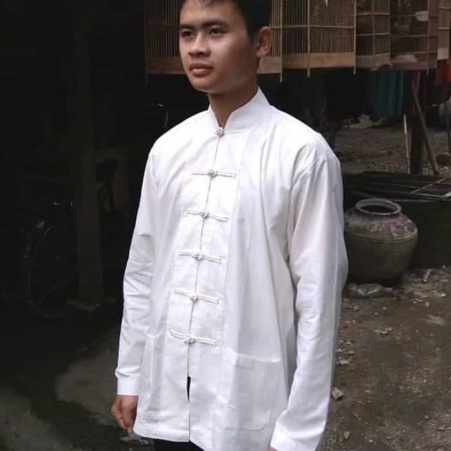 Jual Baju china cina kancing tali new murah tradisional kemeja formal