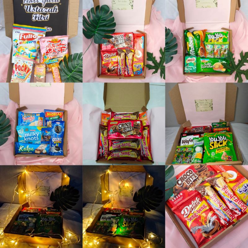 Jual Snack box ukuran 20x20 (warna Snack bisa custom) | Shopee Indonesia