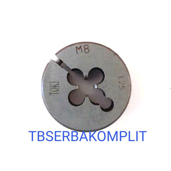 Jual Snai M8x1.25 Toki Metric Right Round Dies Die M 8x1.25 Snei Snay ...