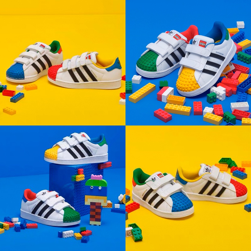 Sepatu Adidas Superstar 360 X Lego Kids Sepatu Anak sepatu kets strap  Sneakers Sneaker kids lego strap shoes Sepatu Adidas Anak Adidas