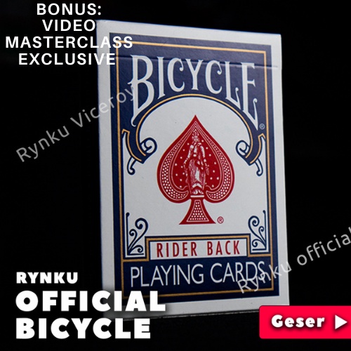 Jual KARTU REMI BICYCLE RIDER BACK PLAYING CARDS WARNA BIRU