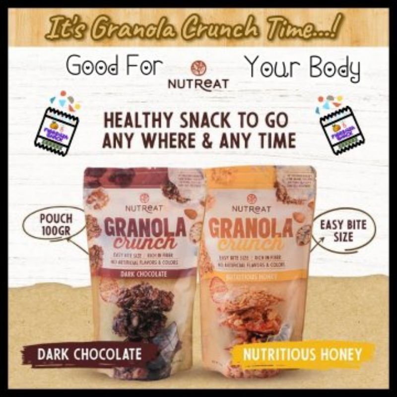 Jual Nutreat Granula Crunch - Healthy Snack, High Fiber, No ...