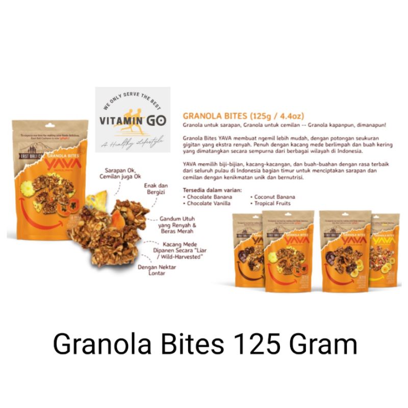 Jual East Bali Cashews Granola Bites 125 g (Yava Bali), Granola With