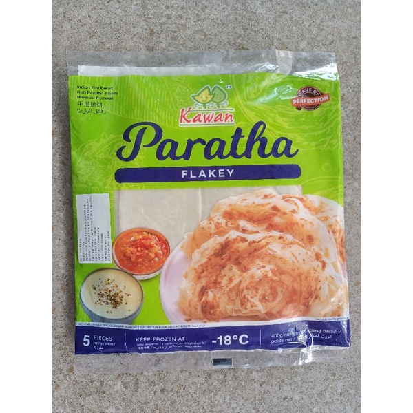 Jual Roti Paratha Flakey 5 pc 400 gram Kawan Food | Shopee Indonesia
