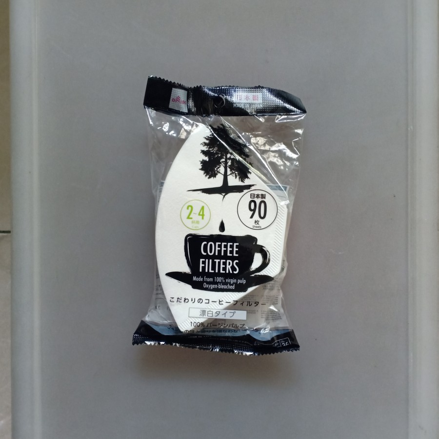 Jual DAISO Coffee filter paper kertas saring kopi isi 90 lembar for 24