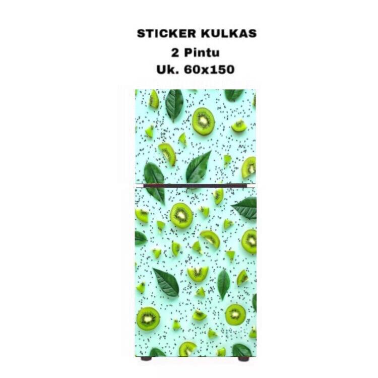 Jual Sticker Kulkas 2 Pintu Motif Buah Kiwi | Shopee Indonesia