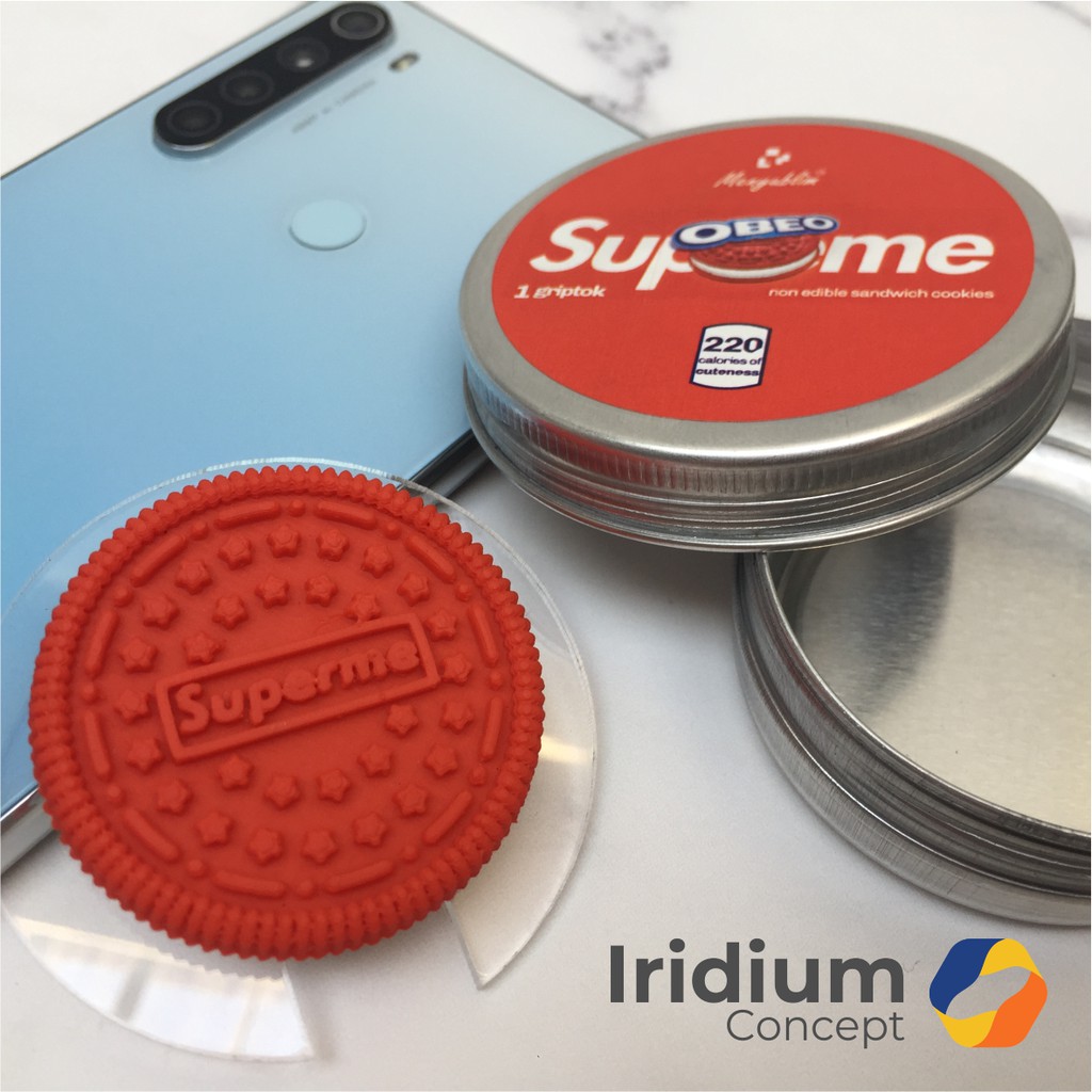 Griptok Oreo Supreme 3D unik hadiah custom popsocket pop socket