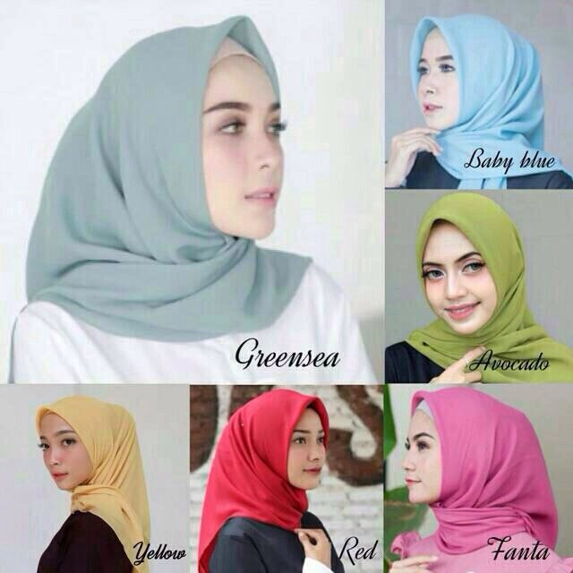 Jual Jilbab Segiempat Bella Square Shopee Indonesia