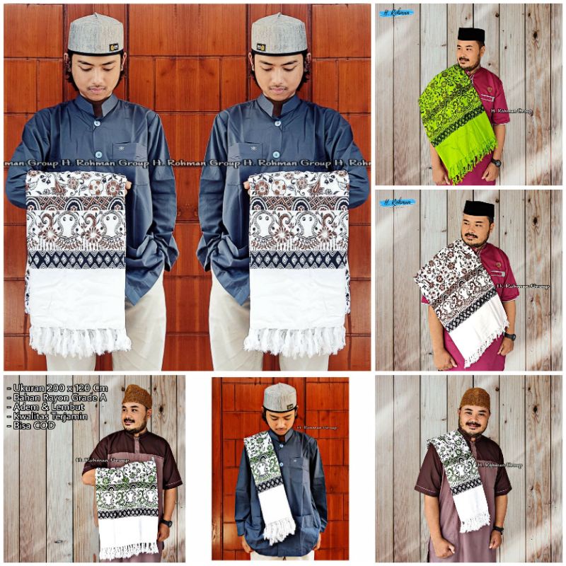 Jual Sorban Rida motiv batik / sorban ar-rida / sorban solo motif batik ...
