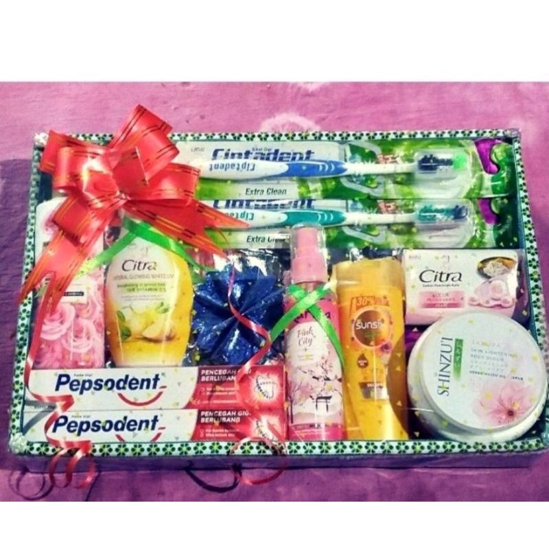 Paket Seserahan Hantaran Nikah Perlengkapan Mandi Gratis Box