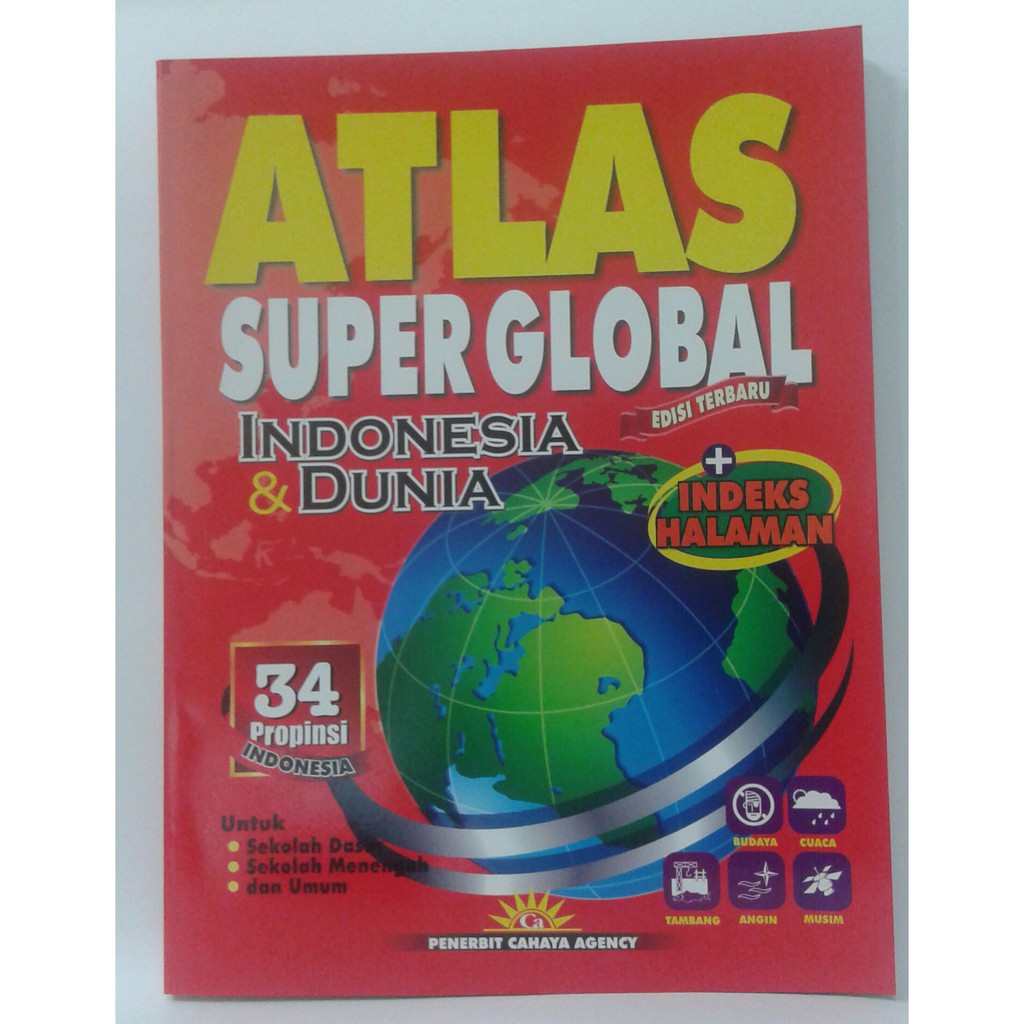 Jual ATLAS SUPER GLOBAL INDONESIA & DUNIA (ATLAS BESAR) | Shopee Indonesia