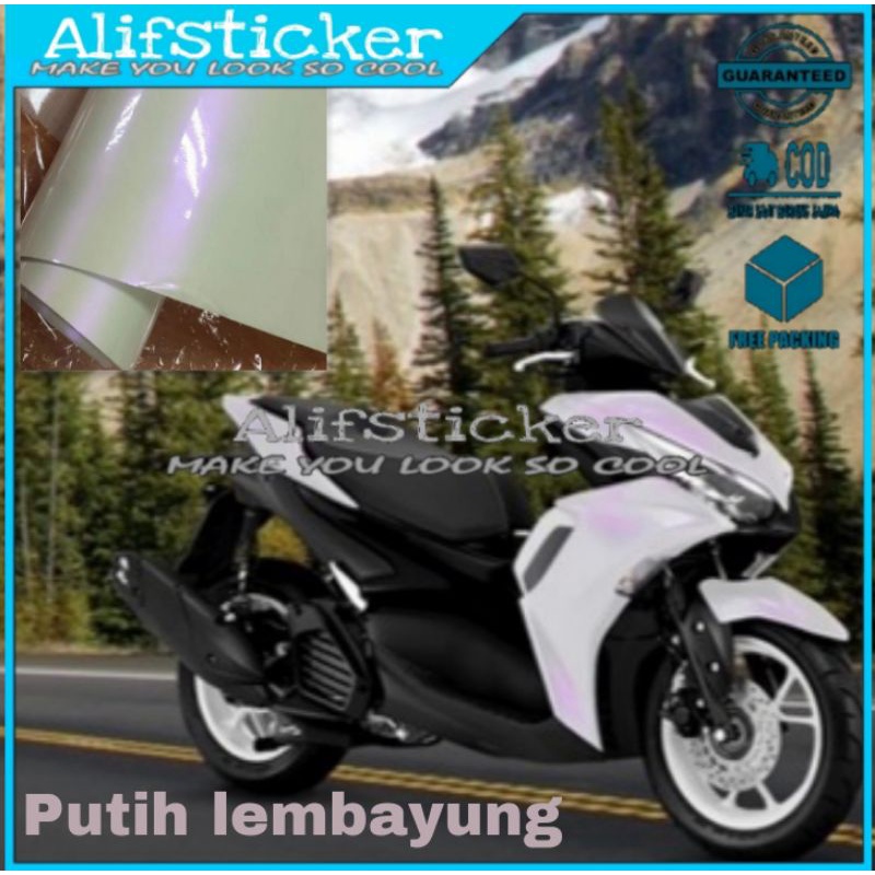 Jual Skotlet Scotlite Motor Lembayung Sekotlet Putih Mutiara Stiker