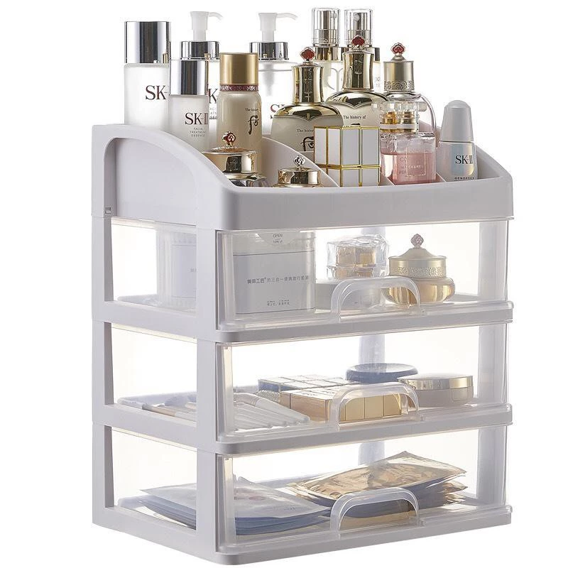 [UNIK88] Rak Kosmetik Susun 3 laci susun | AutoStock