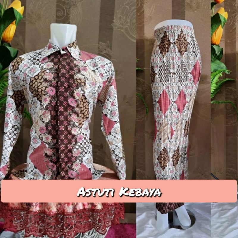 Jual Baju Kemeja Batik Dan Rok Plisket Couple Buat Kondangan Shopee Indonesia