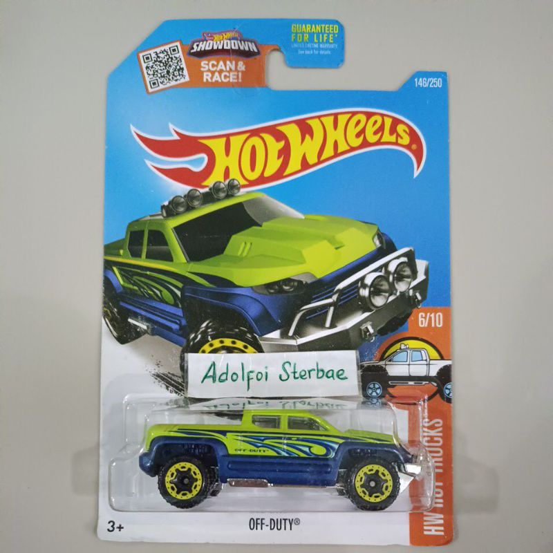 Jual hotwheels hot wheels off-duty off duty factory sealed akta