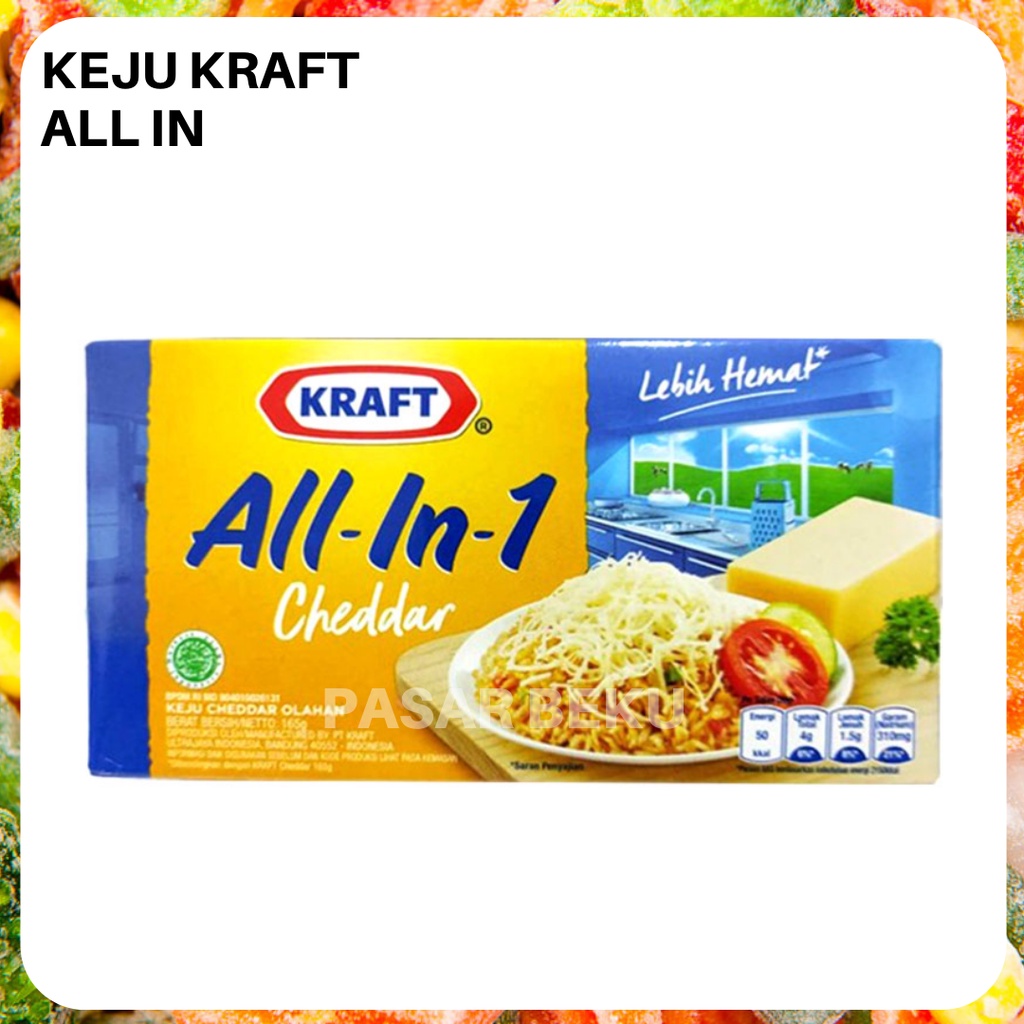 Jual Keju Kraft Craft Cheddar 165gr Untuk Kue Jajanan Pasar Beku Frozen ...