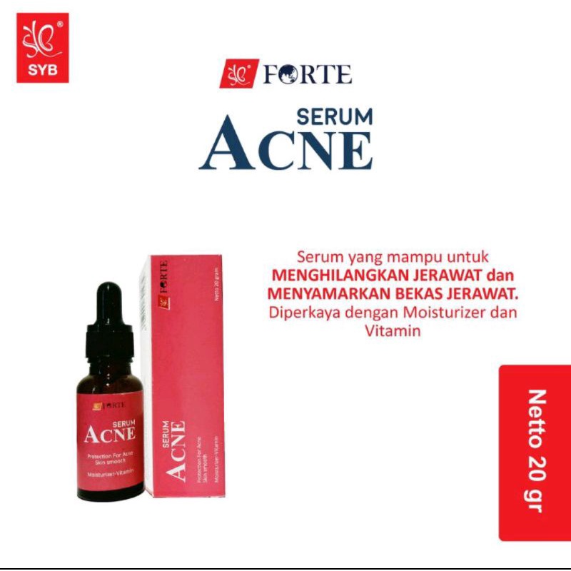 Jual SYB FORTE' SERUM ACNE(SERUM KHUSUS JERAWAT) | Shopee Indonesia