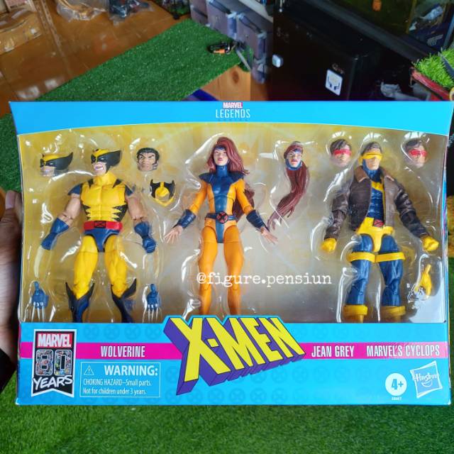 Jual MARVEL LEGENDS SERIES X-MEN 3 PACK WOLVERINE JEAN GREY CYCLOPS ...