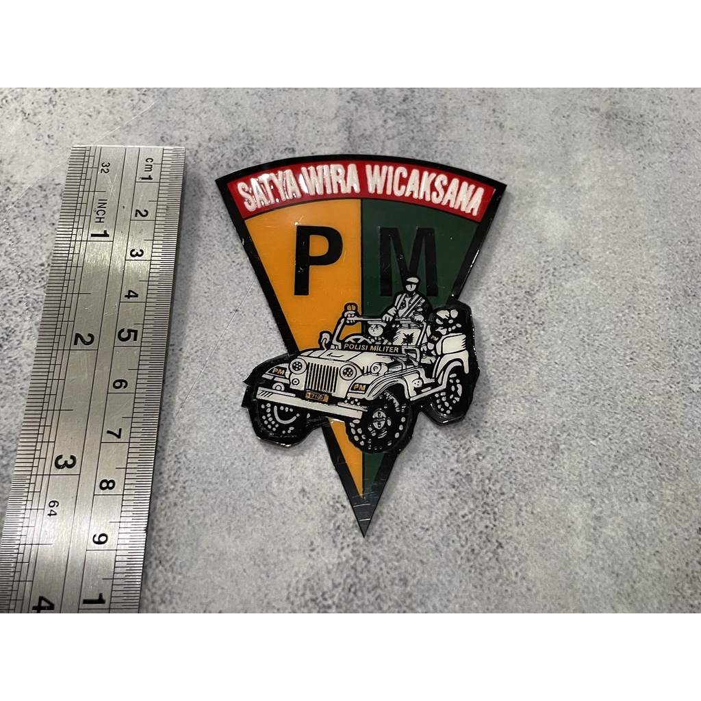 Jual Sticker Pm Mobil Stiker Polis Militer Sticker Mobil