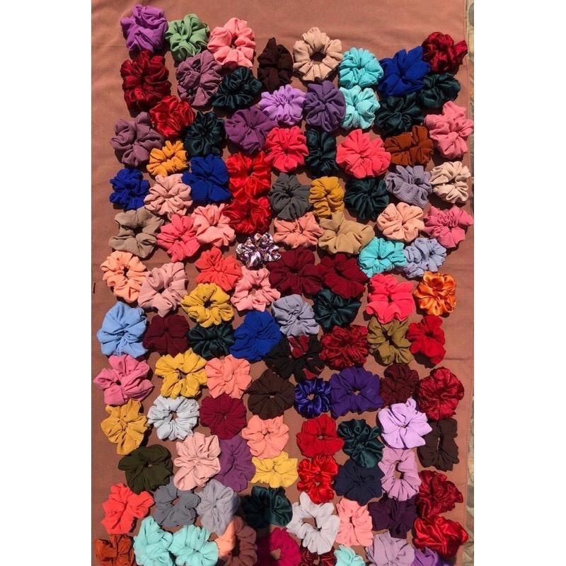 Jual SCRUNCHIE SCRUNCHIES CEPOL CEMOL IKAT RAMBUT KUNCIRAN RAMBUT CEPOL ...