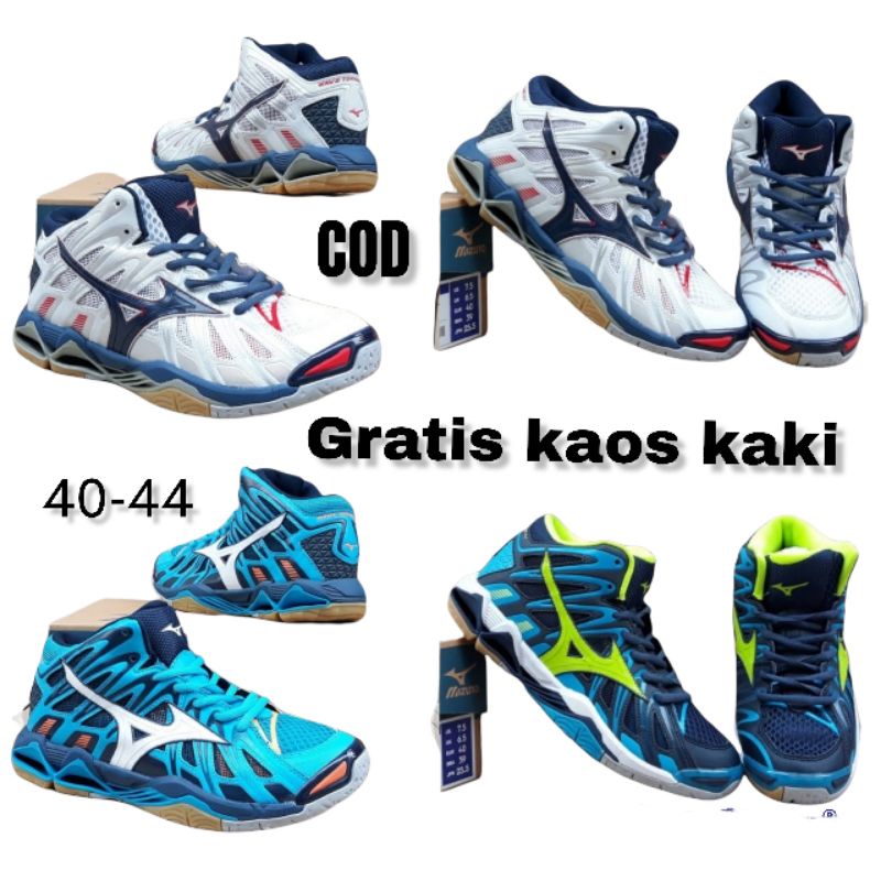 Mizuno Wave Tornado X2 Volly Ball Premium Import Sepatu voli Pria Terbaru  Spatu Voly Putra mizuno Asli Impor Sepatu Voley Cwok Mizuno Terlaris 