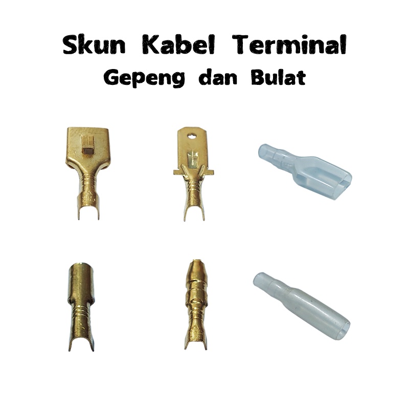 Jual Skun Kabel Terminal Bulat Gepeng Plastik Karet Pembungkus Cewek ...