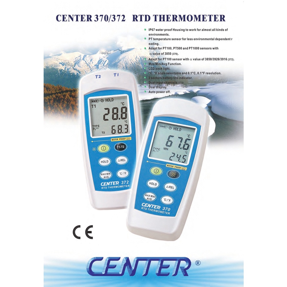 Jual CENTER 370 RTD Thermometer (Water Proof) Shopee Indonesia