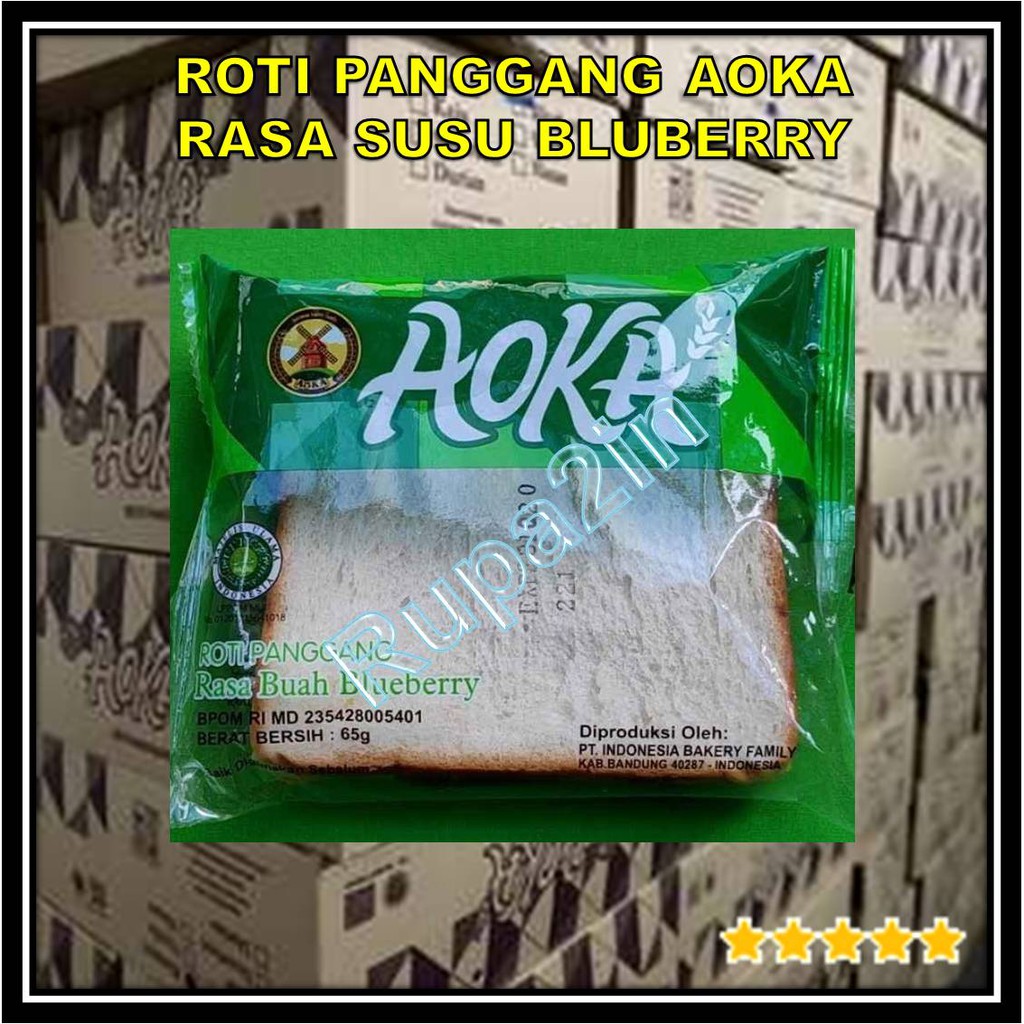 Jual Aoka Roti Tawar Panggang Sandwich Isi Selai Dus Karton