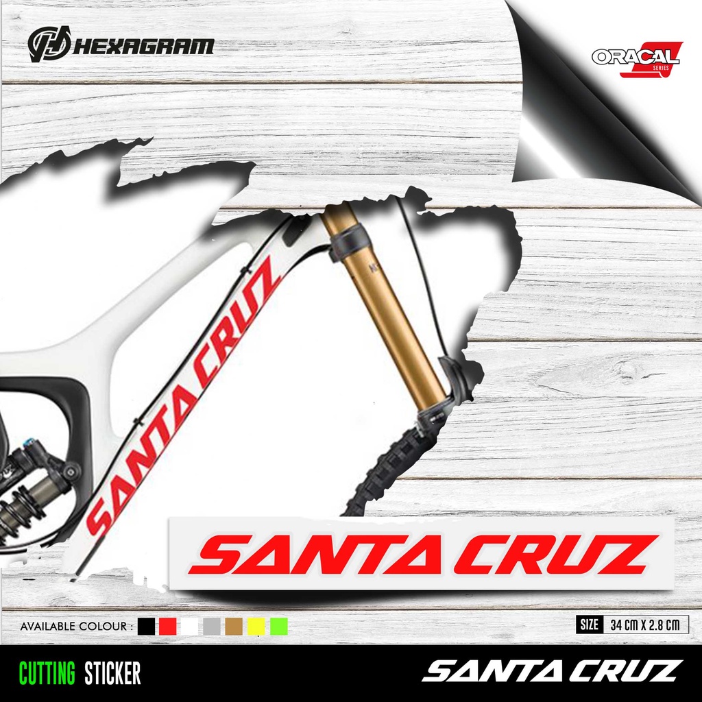 Jual Cutting Sticker Frame Sepeda SANTA CRUZ Logo Besar | Stiker Frame ...