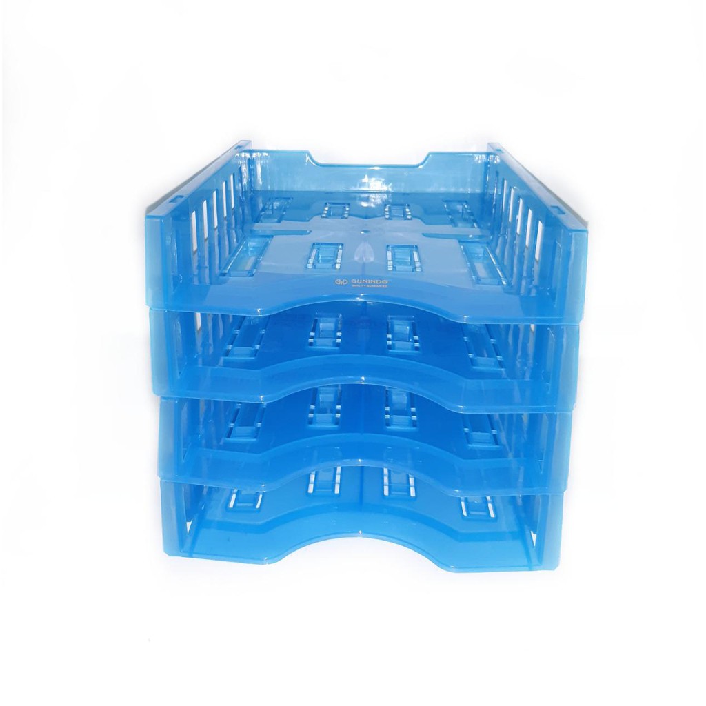 Jual RAK KERTAS MEJA ELEVATED TRAY 4 SUSUN PLASTIK LETTER TRAY DCT-904 ...