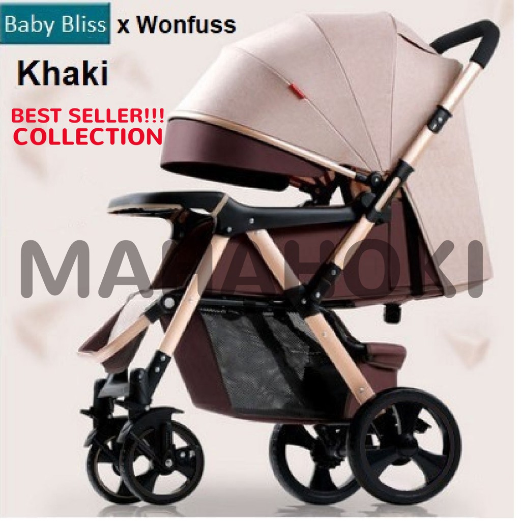 Jual BABY STROLLER WONFUSS X BABYBLISS LUXURY ORIGINAL KERETA DORONG BAYI HADAP 2 ARAH RECLINE TERMURAH Shopee Indonesia