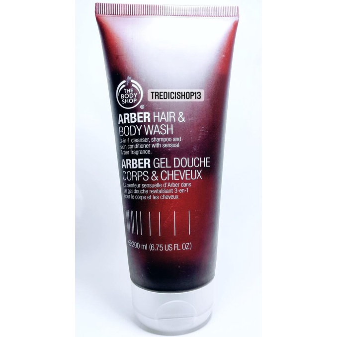 Jual BODY SHOP ARBER HAIR & BODY WASH 200ml Shopee Indonesia