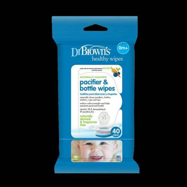 Dr. Brown's 40 Pack Pacifier and Bottle Wipes