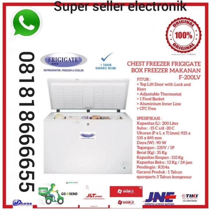 Jual CHEST FREEZER 200 LITER FRIGIGATE F200LV F200 Shopee Indonesia