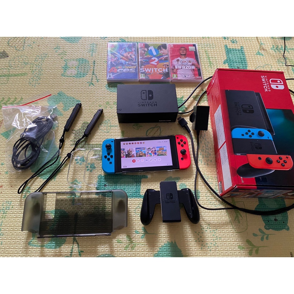 Jual NINTENDO SWITCH V2 ; FULL SET SIAP PAKAI | Shopee Indonesia