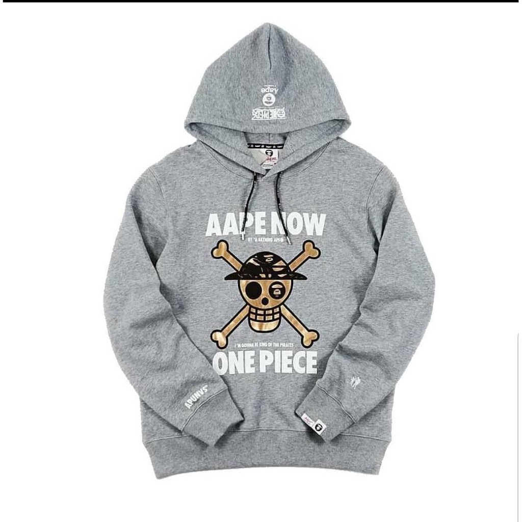 Jual Aape by A Bathing Ape X One Piece X Bone Hoodie Shopee Indonesia