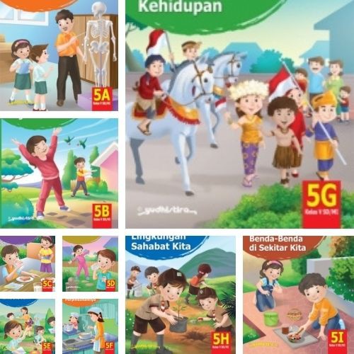 Jual BUKU TEKS TEMATIK TERPADU KELAS 5 - A B C D E F G H I - YUDHISTIRA ...