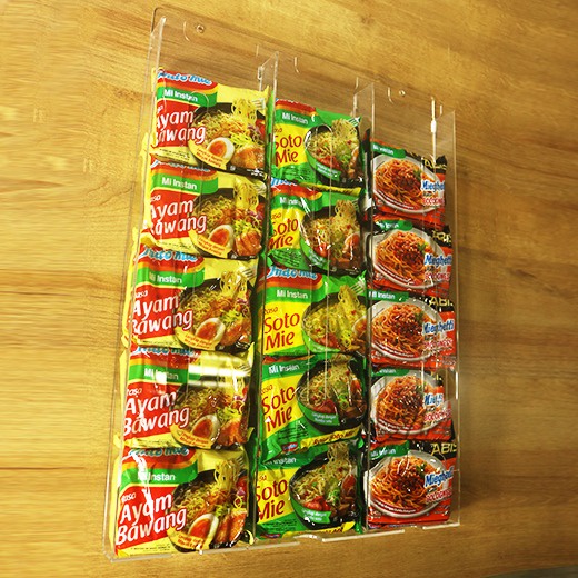 Jual display mie / rak mie / akrilik tempat mie / tempat mie | Shopee ...