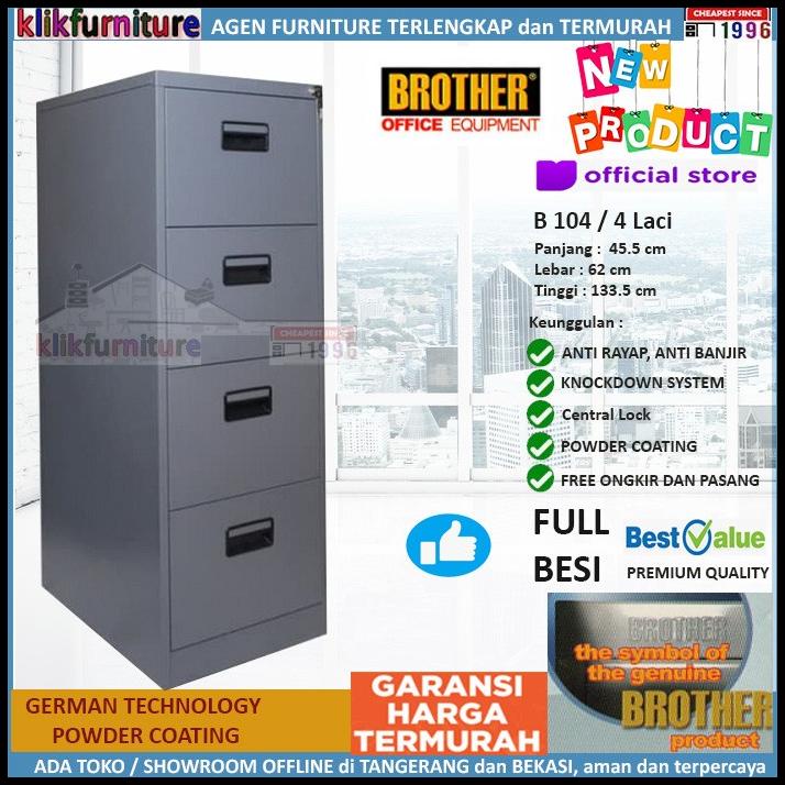 Jual B 104 Brother Filling Cabinet Besi Kantor | Shopee Indonesia