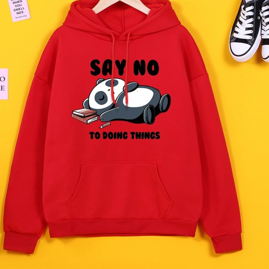 Jual Terbaik.. Hoodie Sweater Wanita Anime Kartun Gambar Panda Jaket